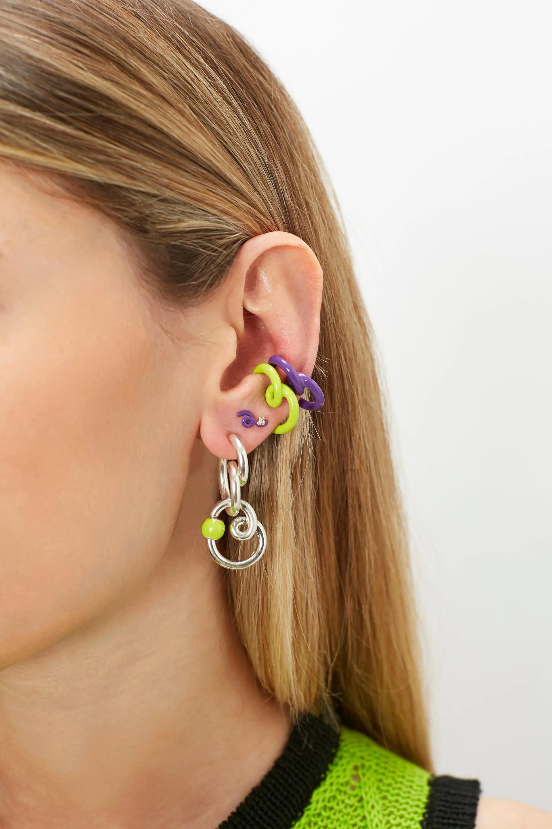 B EAR CUFF ~ IN LIME GREEN