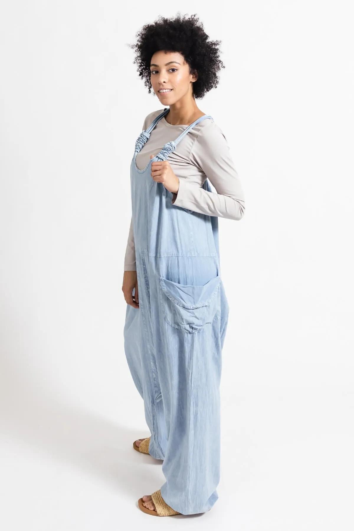 Bahini Overalls Long - Sky Blue