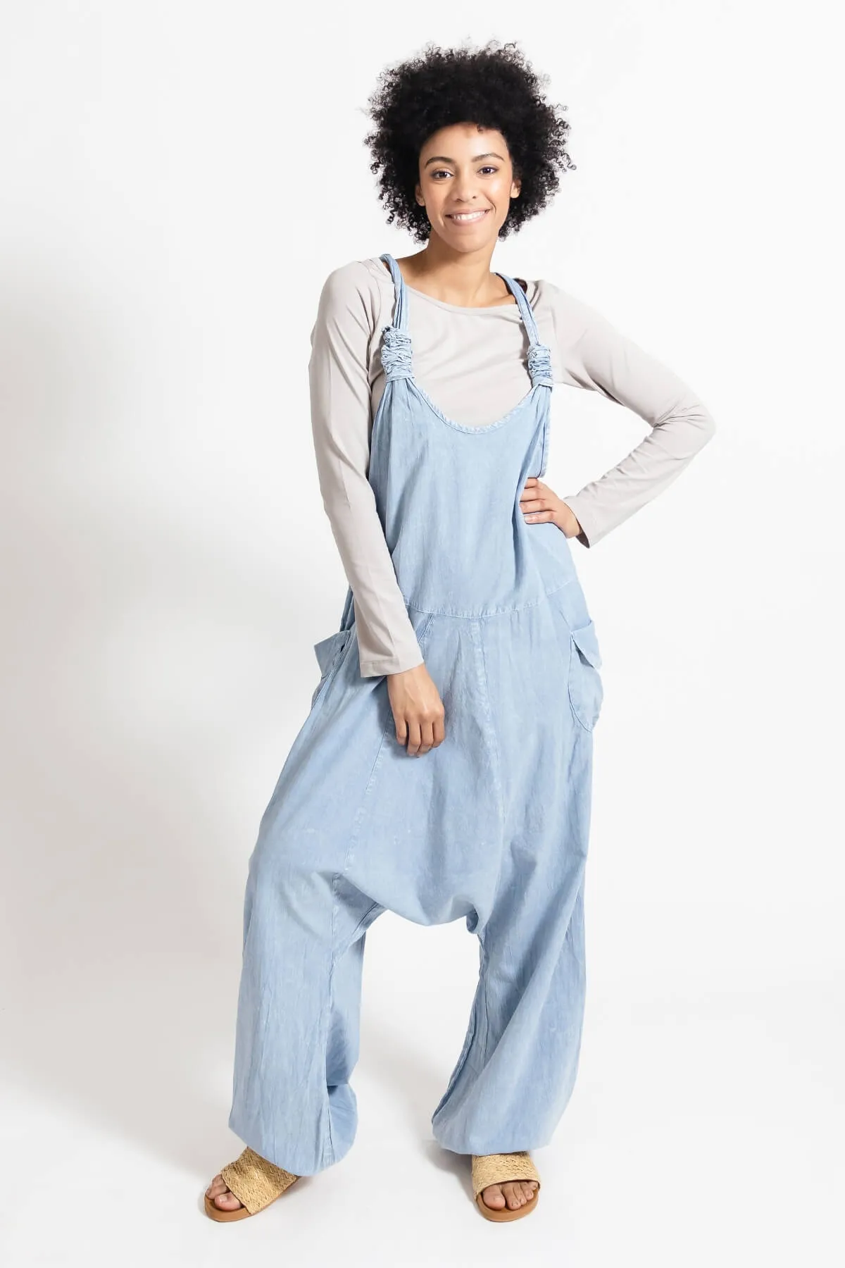 Bahini Overalls Long - Sky Blue
