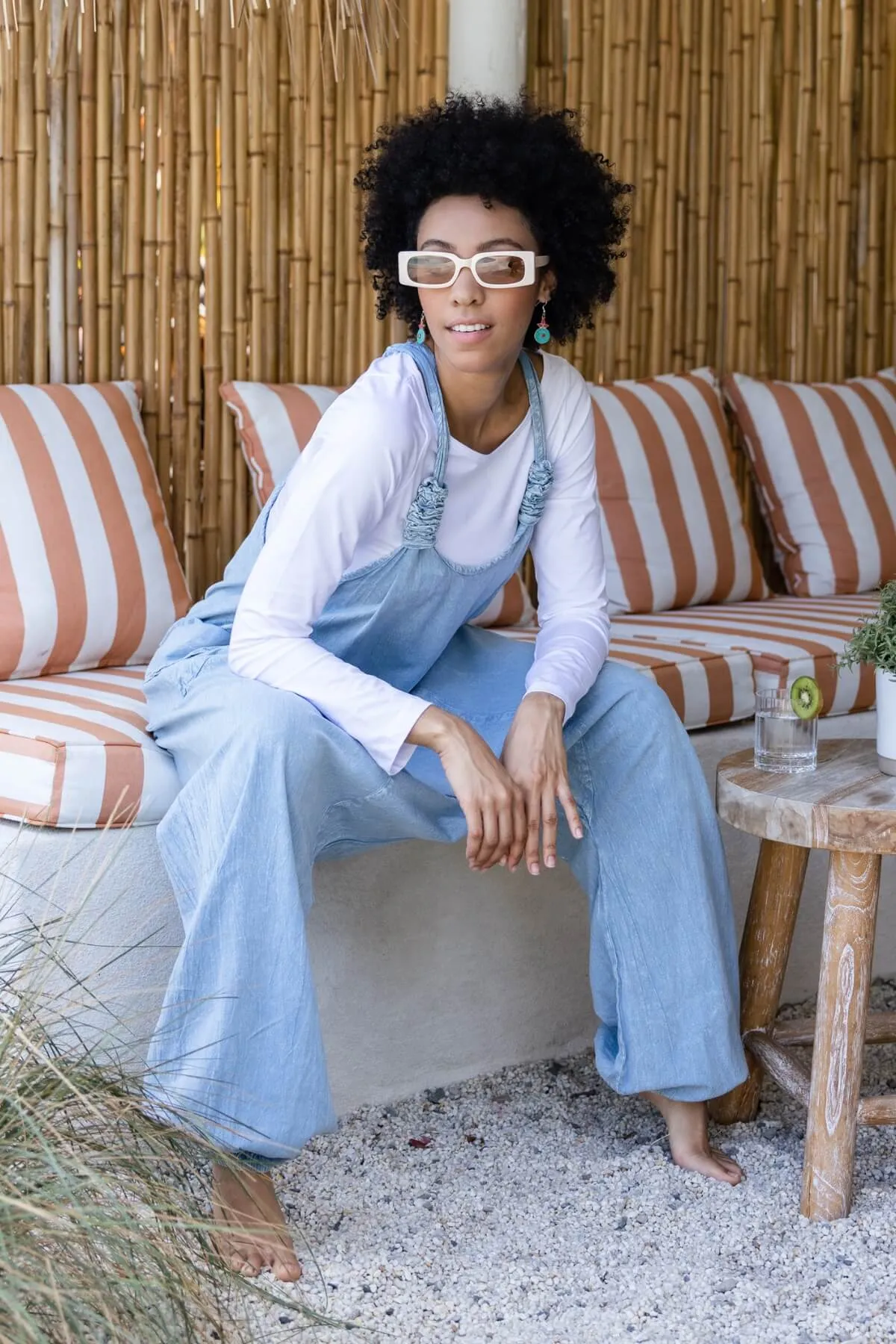 Bahini Overalls Long - Sky Blue