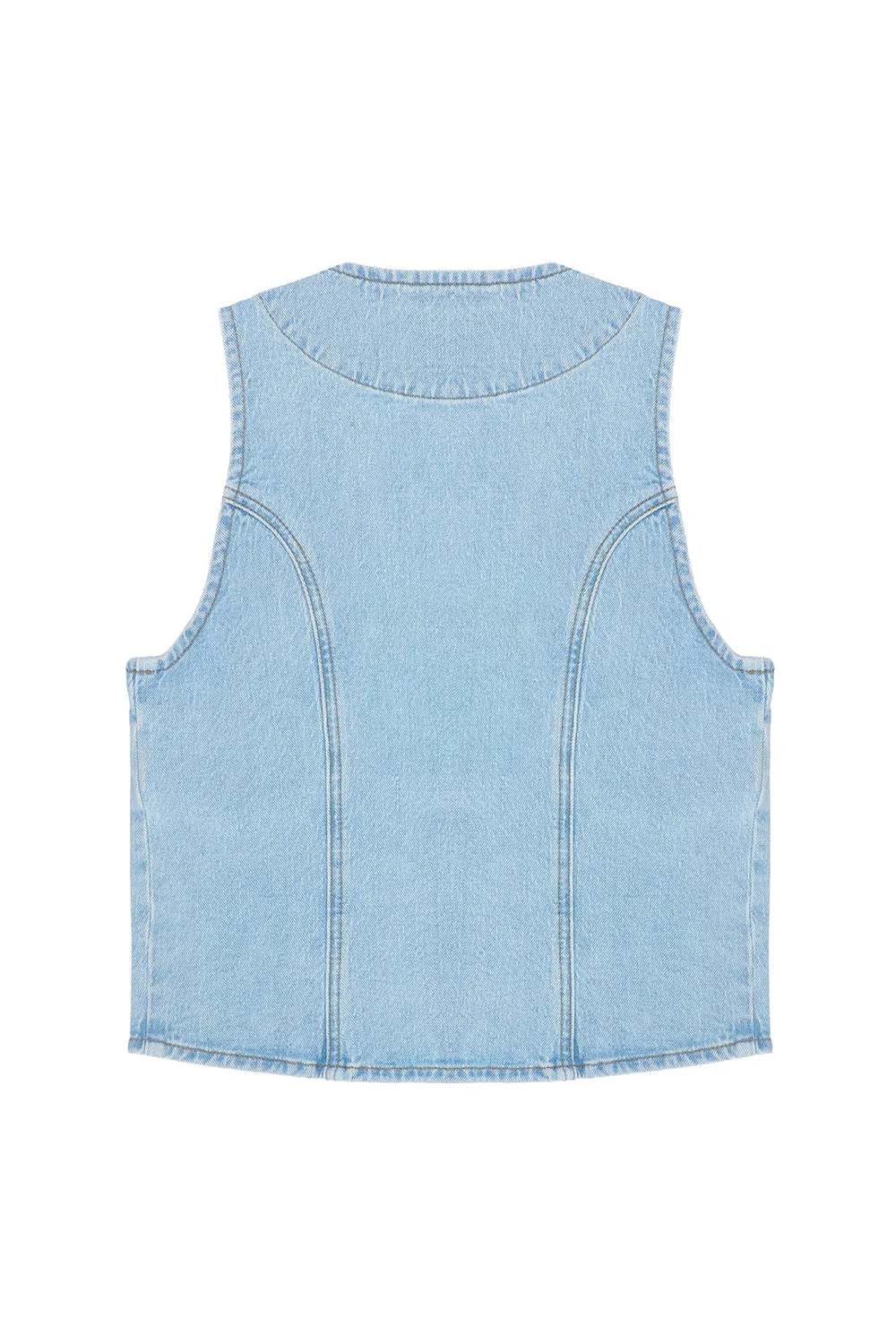 Bea Vest in Oceanic Blue