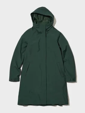 Blocktech dark green coat