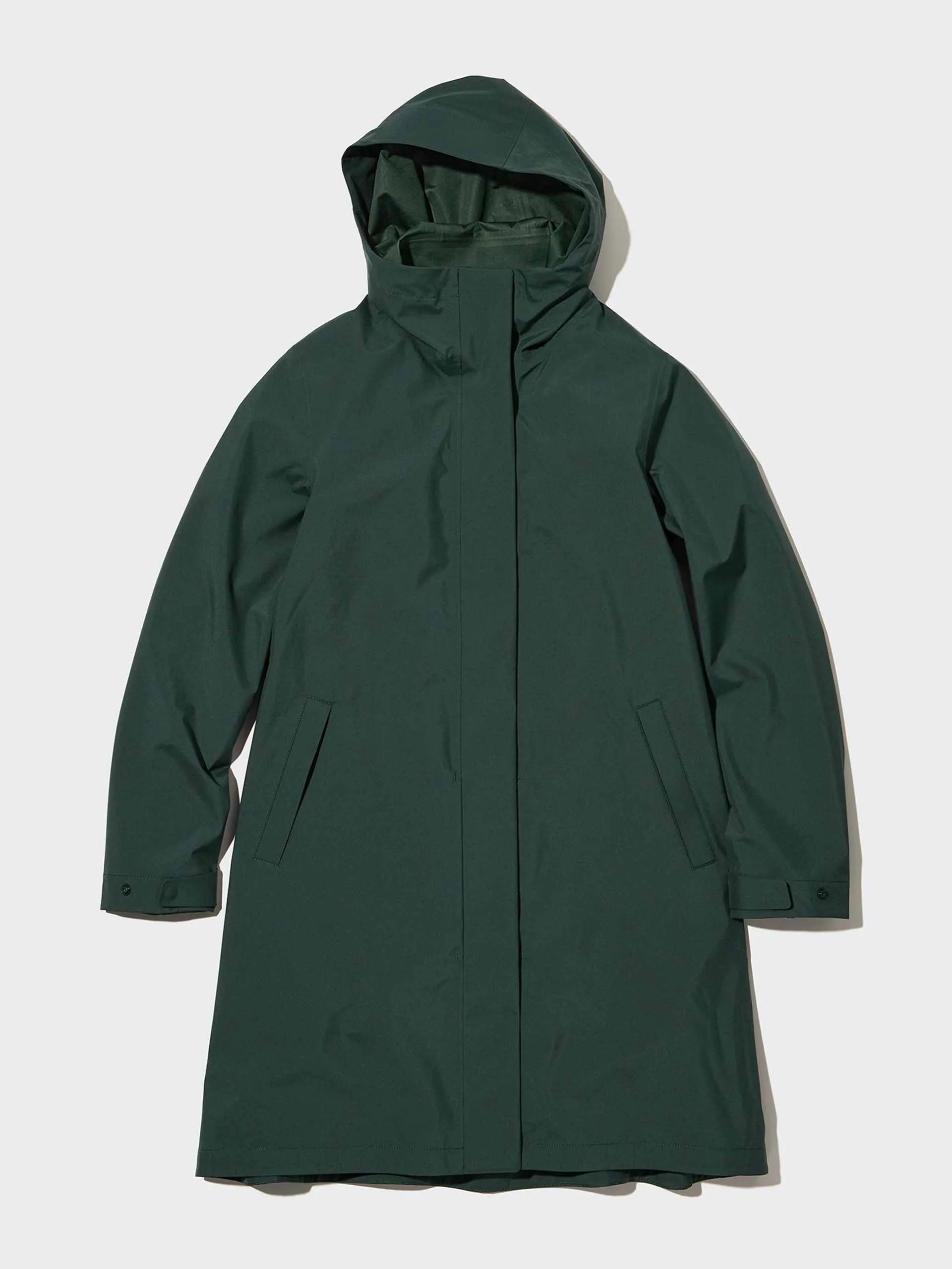 Blocktech dark green coat