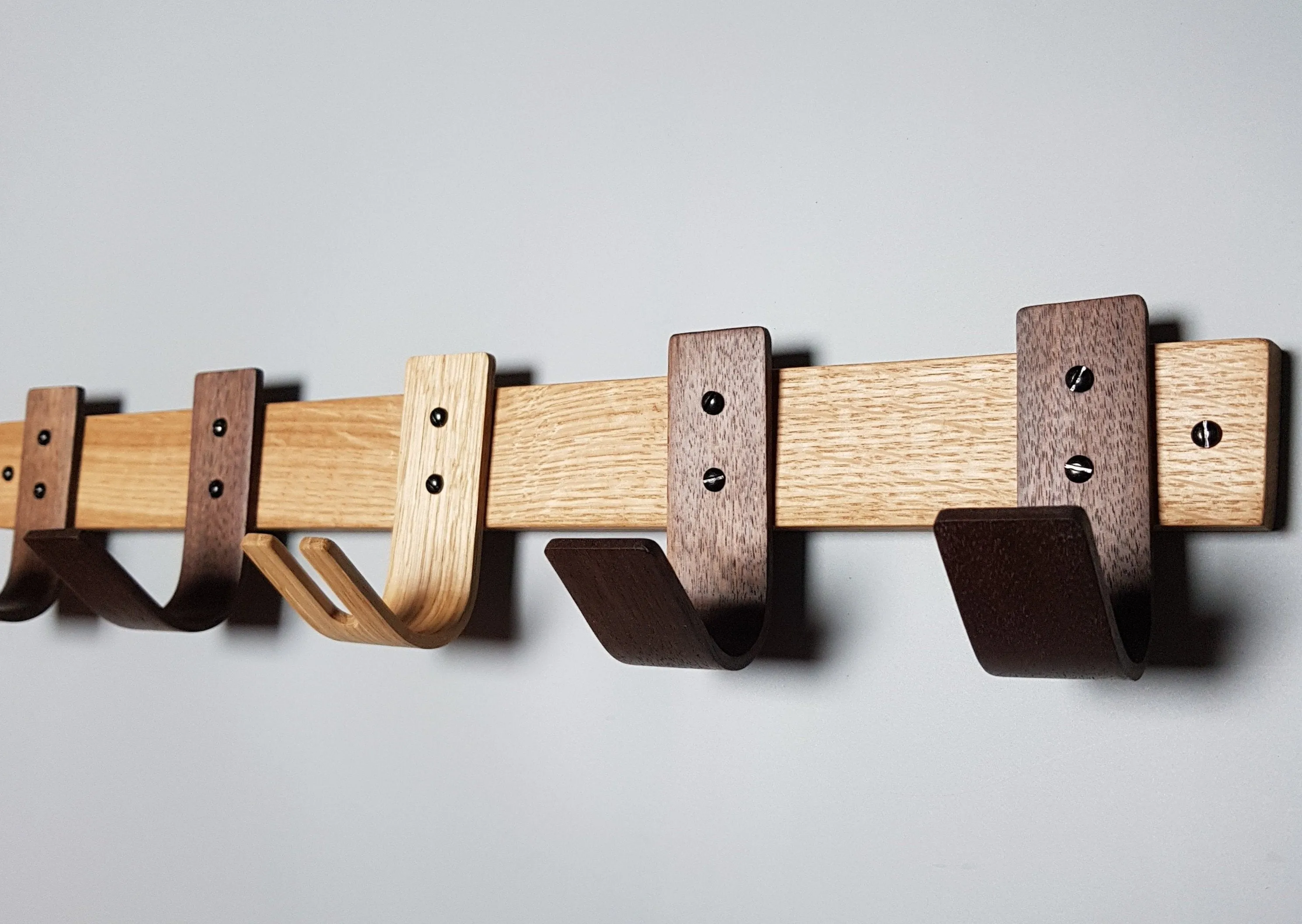 Coat Rack - Walnut / Oak - Sunrise