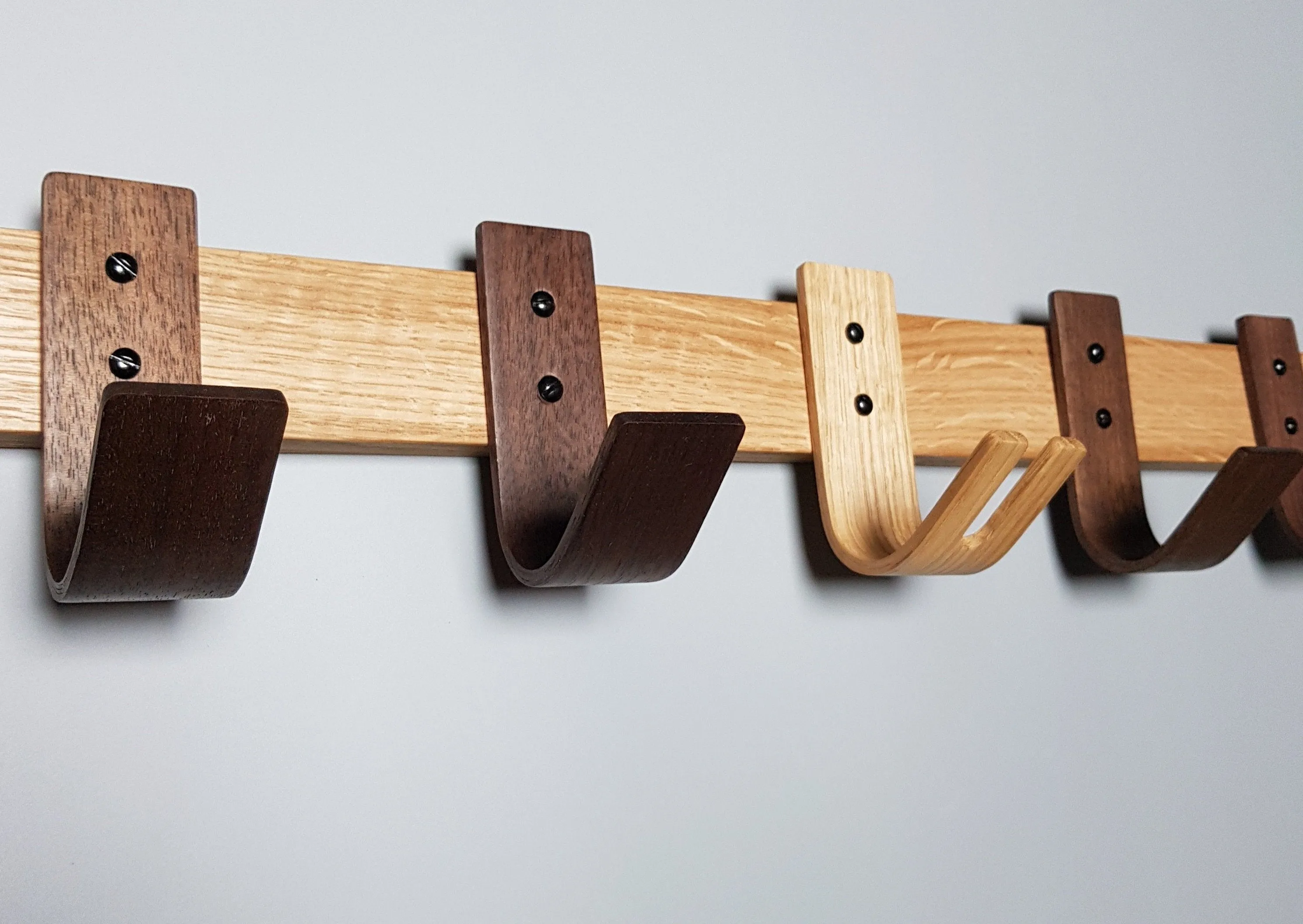 Coat Rack - Walnut / Oak - Sunrise