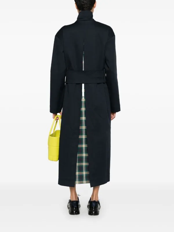 Dawn Coat - Navy Checks