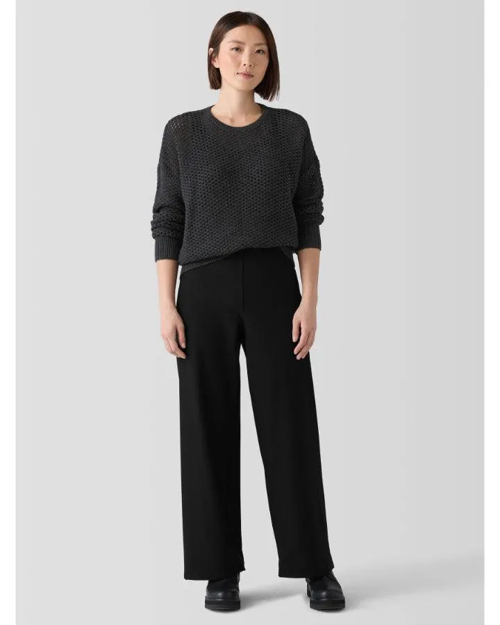Eileen Fisher Stretch Crepe Wide Leg Pant