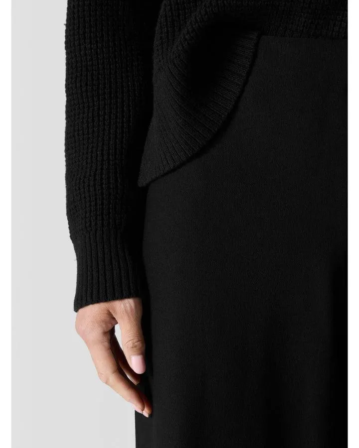 Eileen Fisher Stretch Crepe Wide Leg Pant