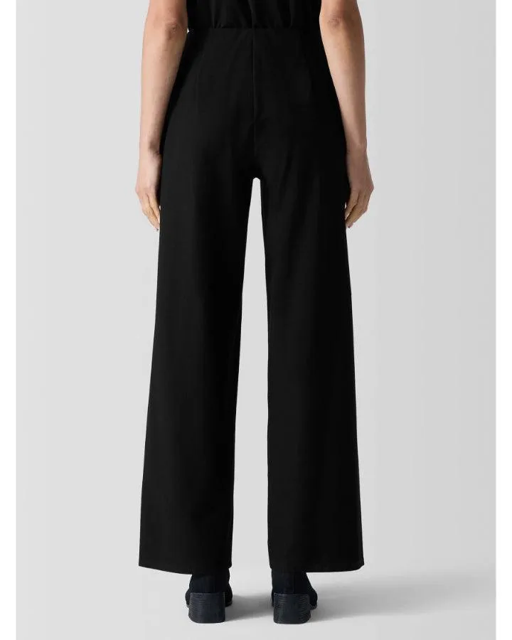 Eileen Fisher Stretch Crepe Wide Leg Pant
