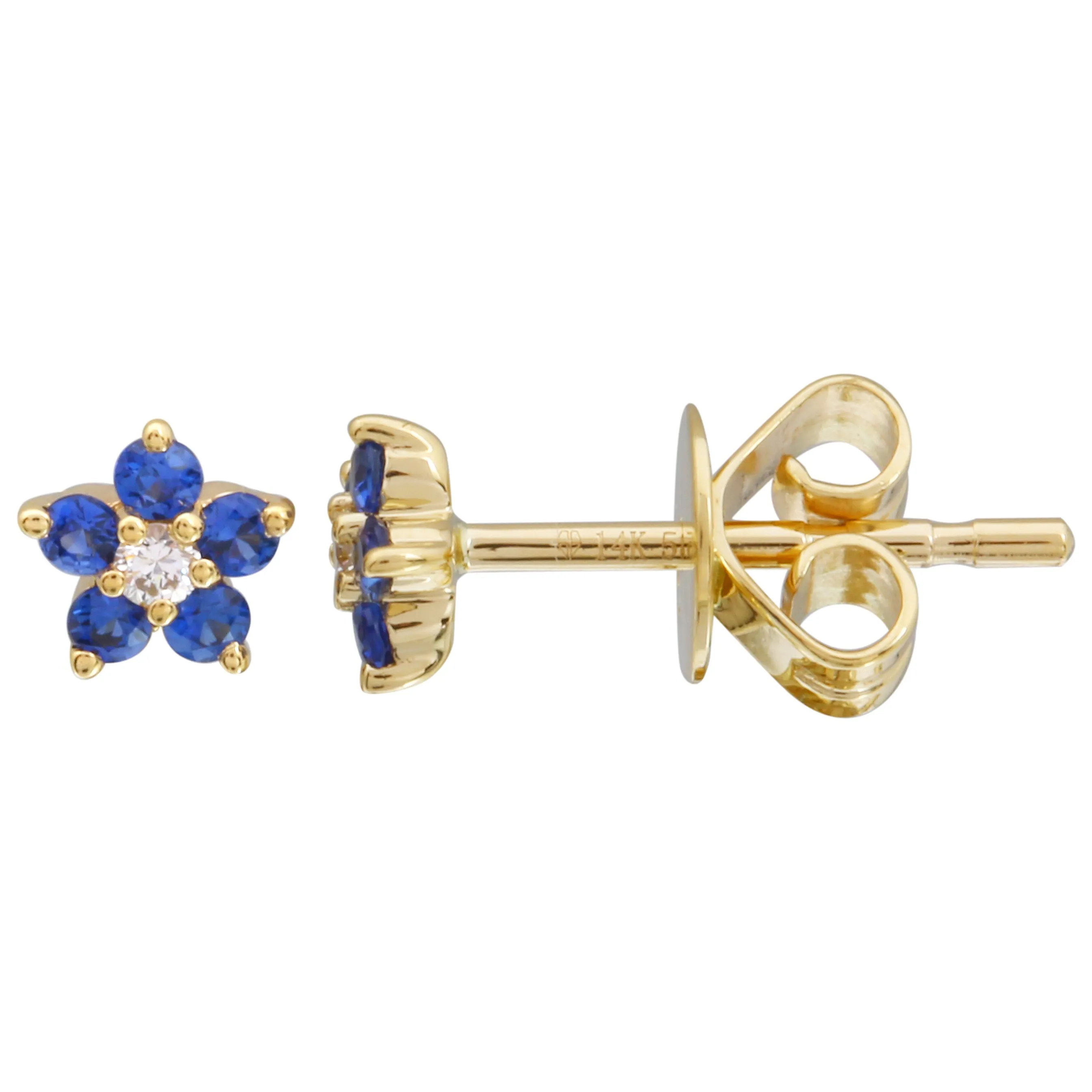 Gemstone Flower Studs