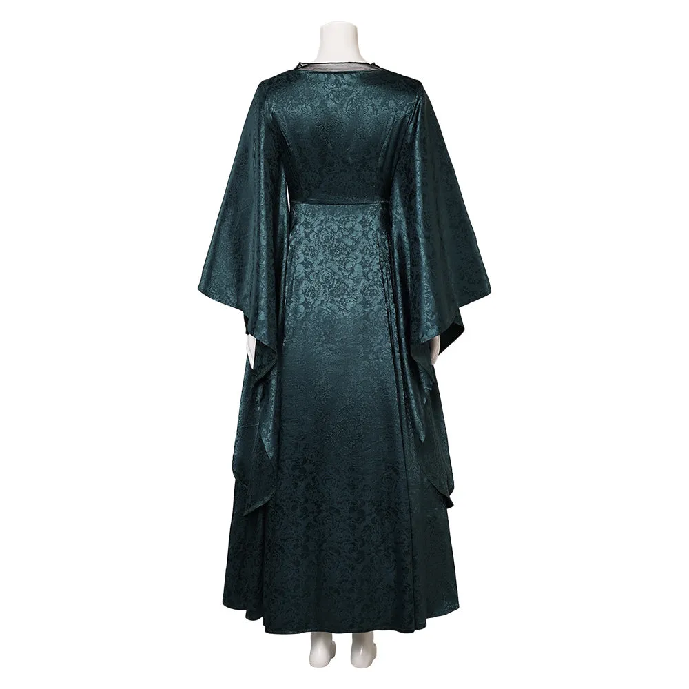 House of the Dragon Helaena Targaryen Women Green Dress Party Carnival Halloween Cosplay Costume