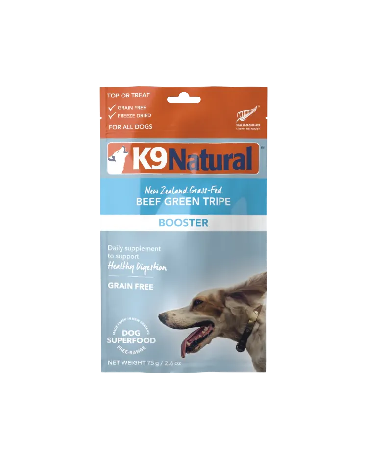 K9 Natural Freeze-Dried Beef Green Tripe Booster Meal Topper 2.6oz