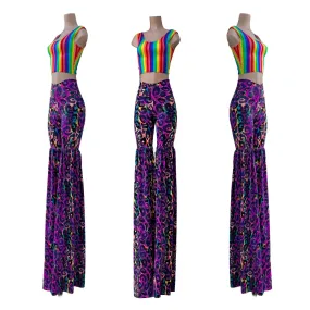 Legging Style Stilt Pants and Tank Crop Top Set