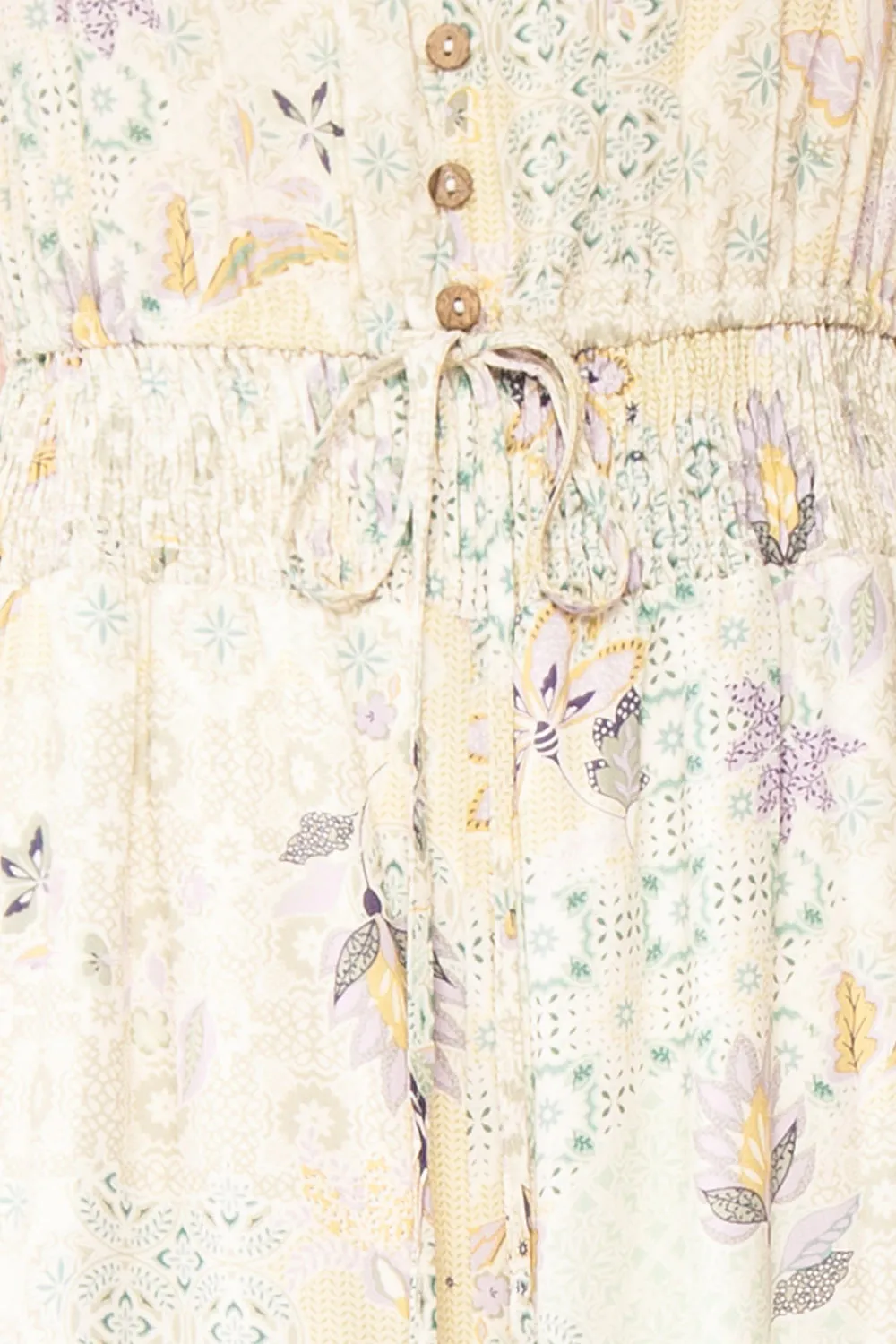 Marbella | Floral Print Flared Leg Jumpsuit