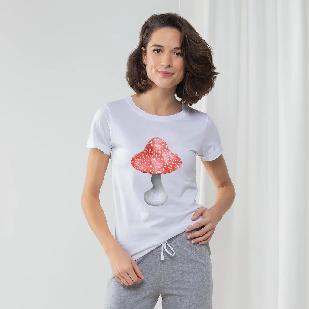 Mushroom Women's Long Pant Pyjama Set
