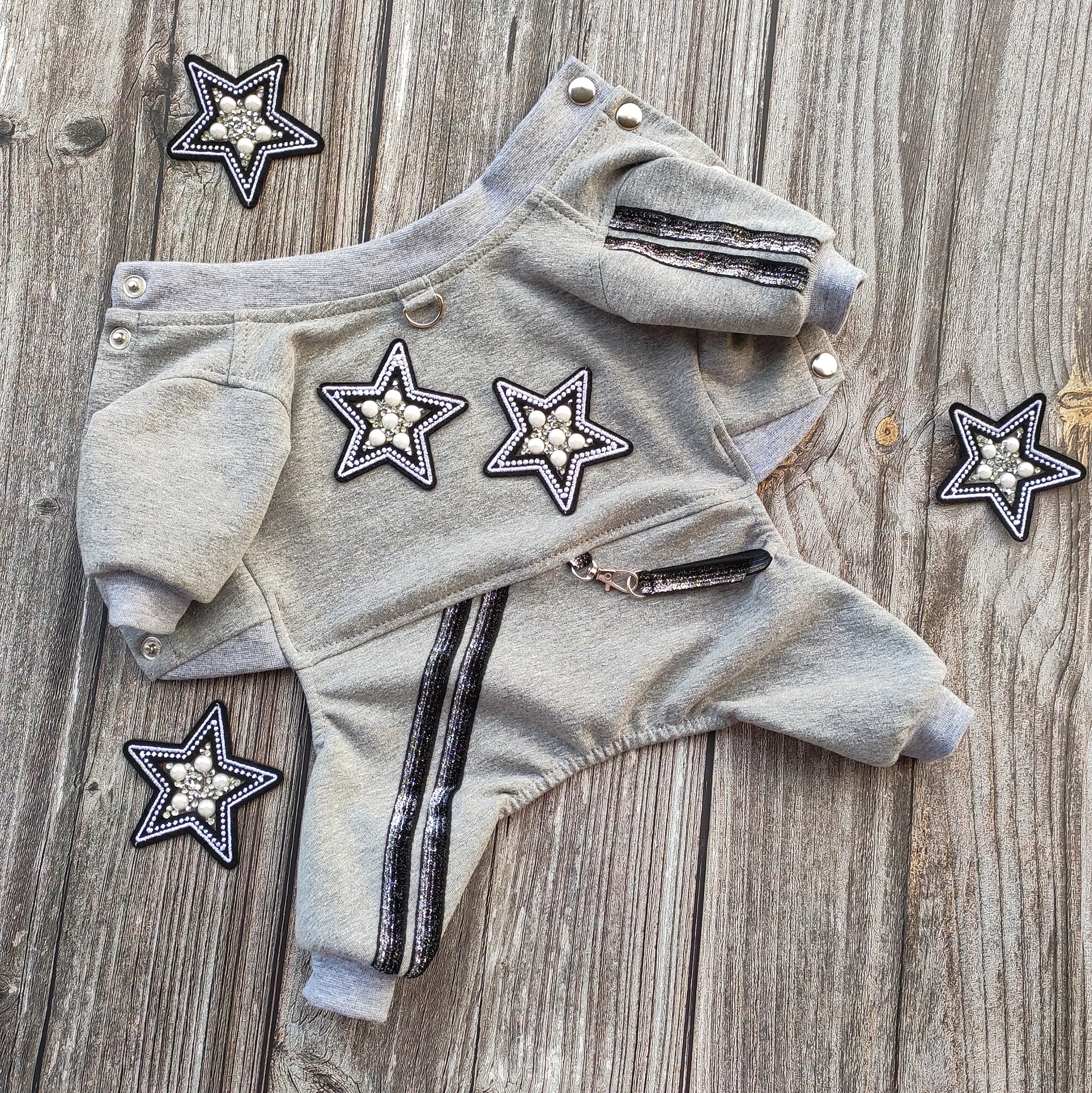 Soft cotton dog jumpsuit