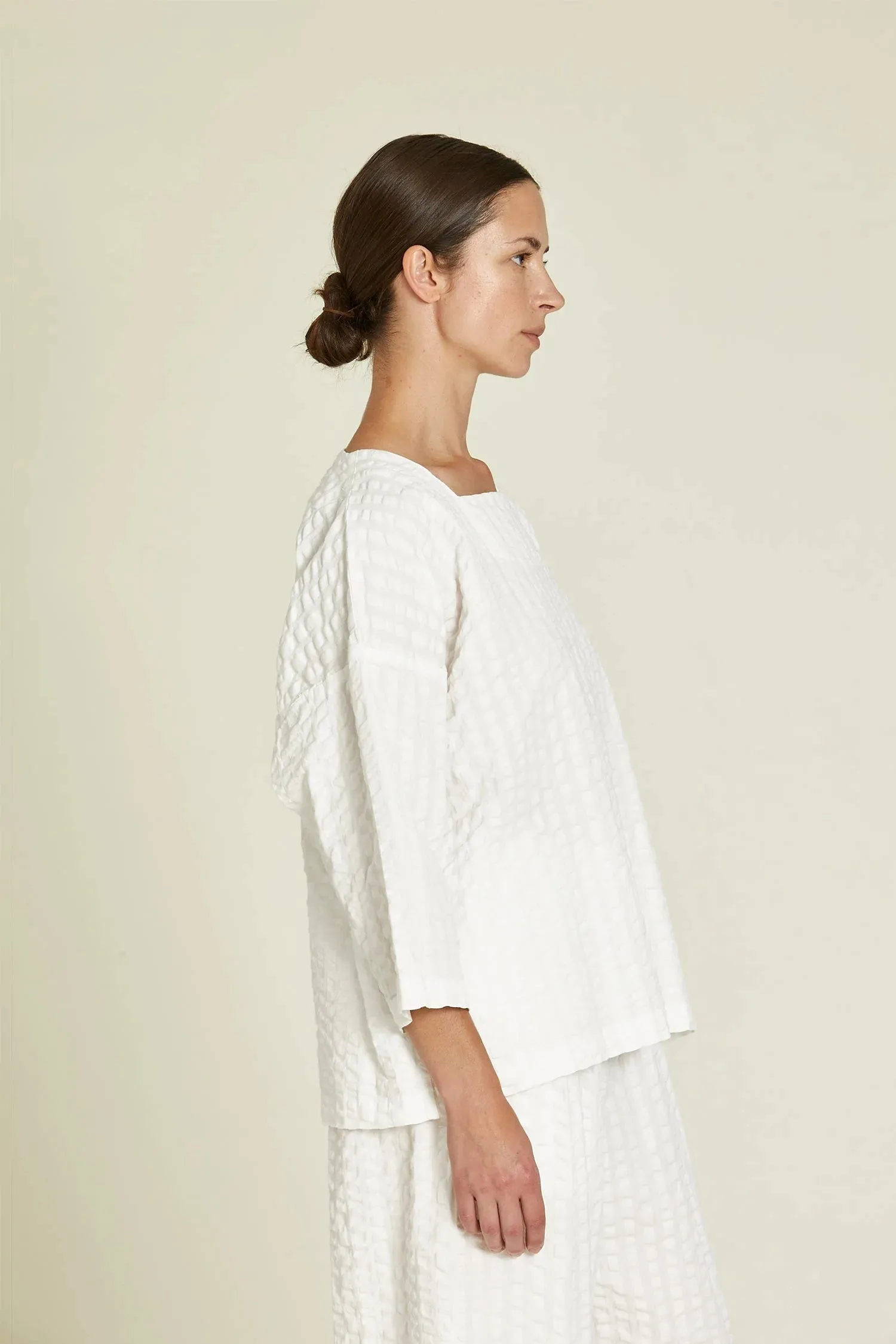 Square Neck Top White