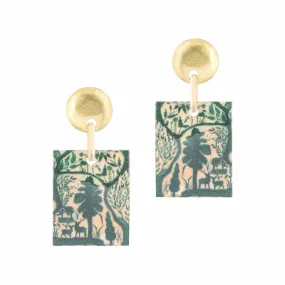 Village Block Earrings