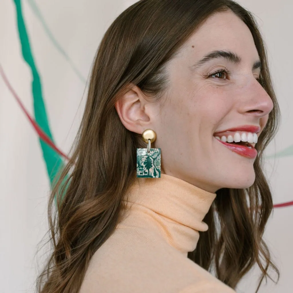 Village Block Earrings