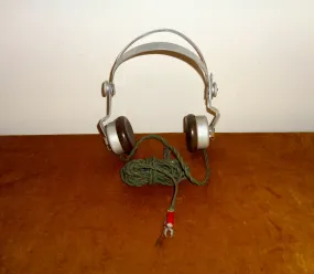 Vintage Boxed Ericsson Type 717 2000 Ohm Headphones Made From Aluminium And Bakelite