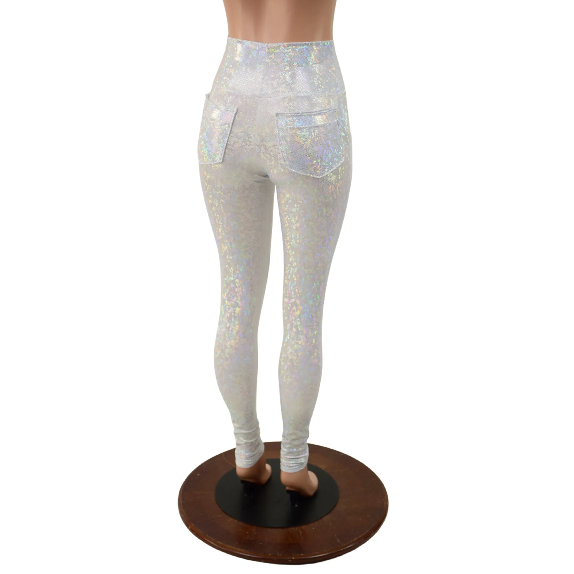 White Kaleidoscope Pocket Leggings