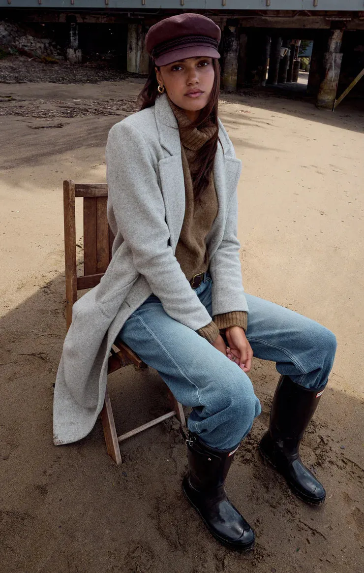 Z Supply Conway Plush Coat, Classic Heather Grey